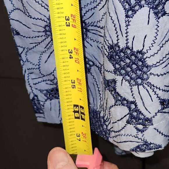 Blue Floral Summer Dress - Picture 4 of 6